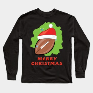 Merry Football Christmas - Funny Long Sleeve T-Shirt